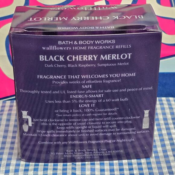 BBW Black Cherry Merlot Wallflower Fragrance Refill Set - Picture 2 of 2